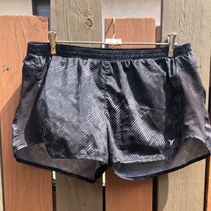 black athletic shorts